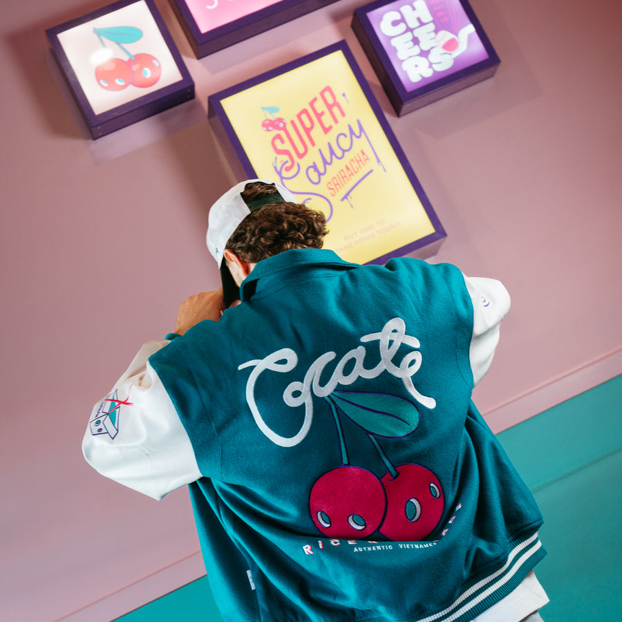 CRATE X RICE RICE BABY LIMITED EDITION LETTERMAN JACKET