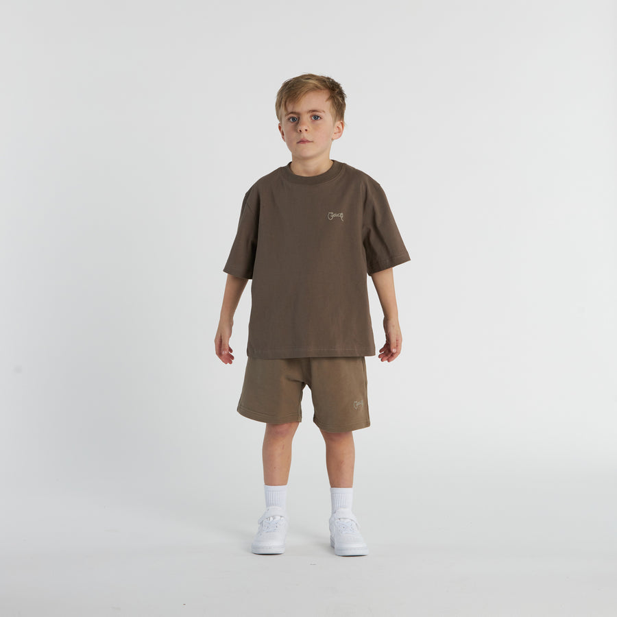 Kid's Basic Script Sweat Shorts