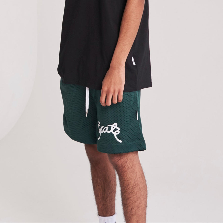 Men's Scripted Mesh Shorts