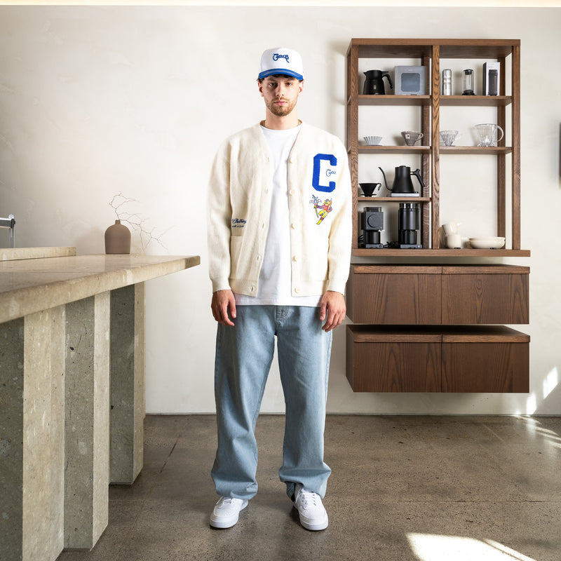 CRATE X SPACE MAN CANDY STICKS CARDIGAN