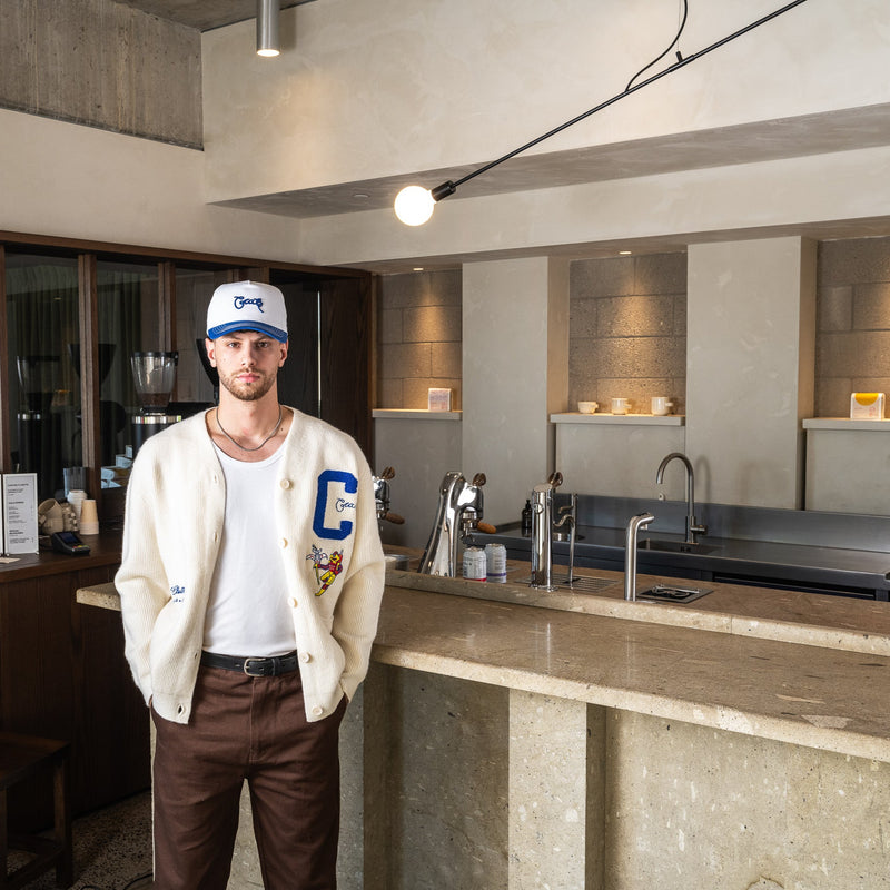 CRATE X SPACE MAN CANDY STICKS CARDIGAN