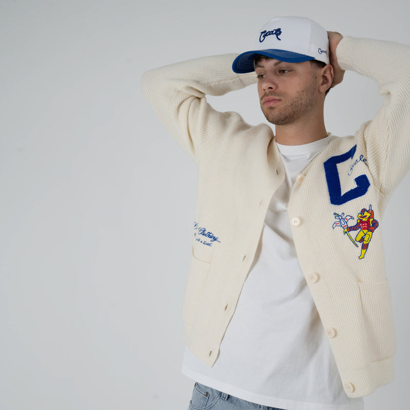 CRATE X SPACE MAN CANDY STICKS CARDIGAN