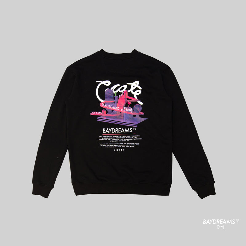 BAYDREAMS UNISEX LINE UP GRAPHIC CREW