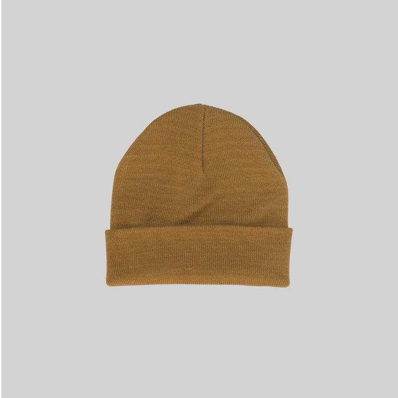 UNISEX Scripted Beanie Camel
