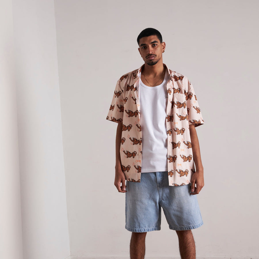 Men's Tiger All Over SS Shirt