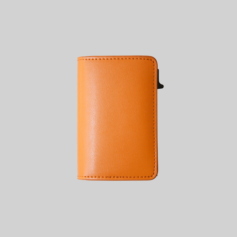 Crate Minimal Leather Wallet-Brown