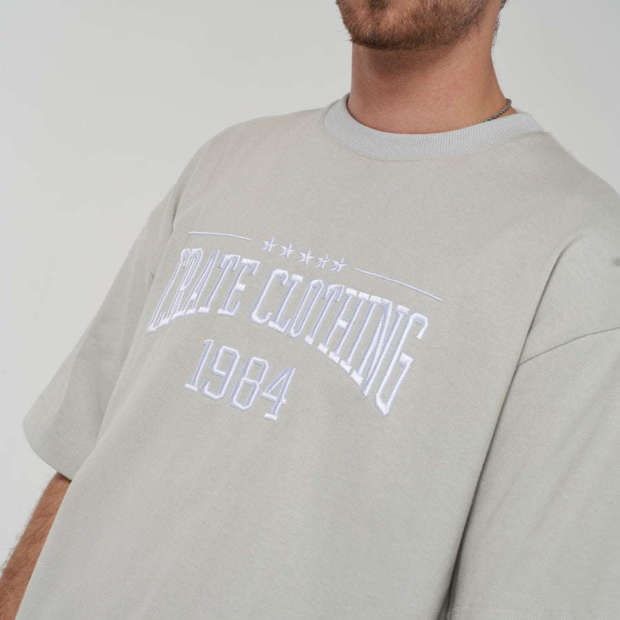 Crate Outline Varsity Box Fit T-Shirt