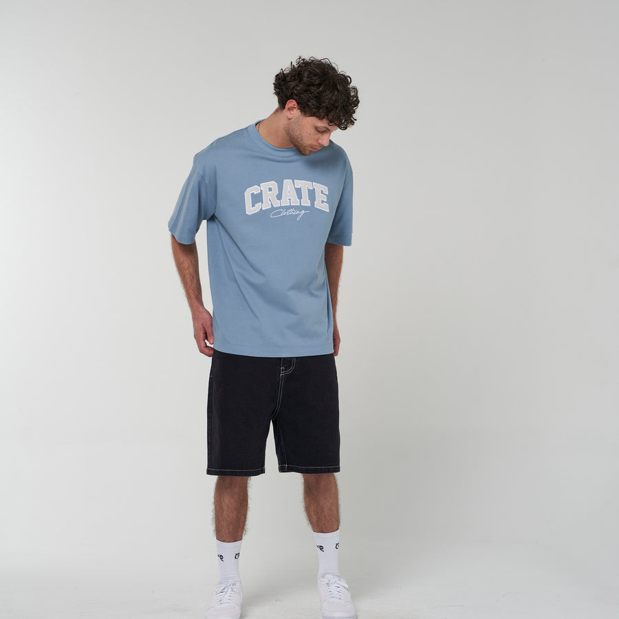 CRATE VARSITY BOX FIT T-SHIRT
