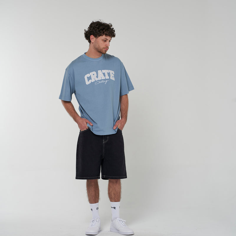 CRATE VARSITY BOX FIT T-SHIRT