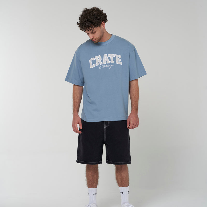CRATE VARSITY BOX FIT T-SHIRT