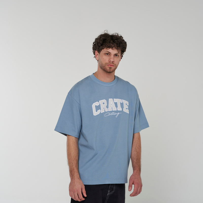 CRATE VARSITY BOX FIT T-SHIRT