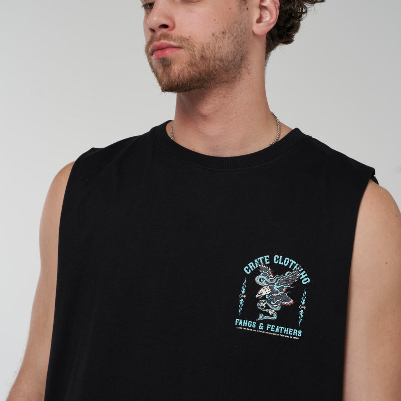 Crate Fangs & Feathers Muscle Singlet