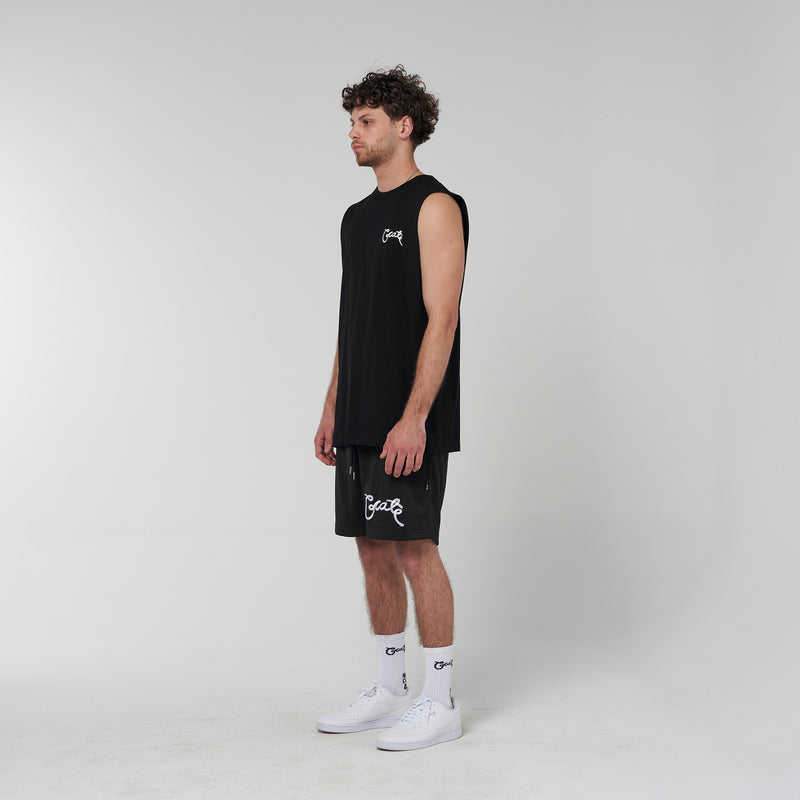 MENS SCRIPTED MUSCLE SINGLET