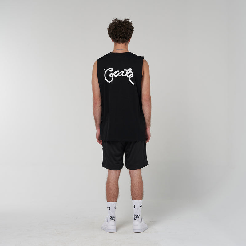MENS SCRIPTED MUSCLE SINGLET