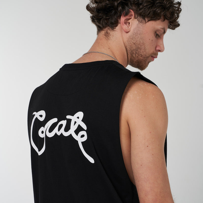 MENS SCRIPTED MUSCLE SINGLET