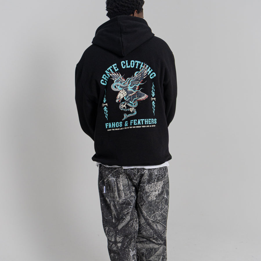 AW25 Fangs & Feathers Superfleece Hoodie