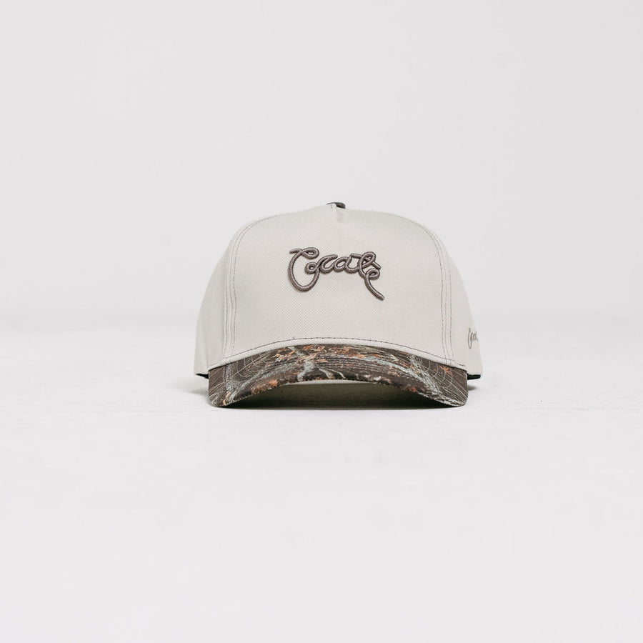 Crate Scripted Tree Camo Peak Snap Back