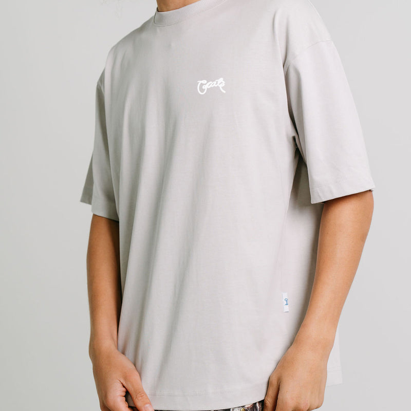 CRATE STAMP SCRIPT BOX FIT T-SHIRT