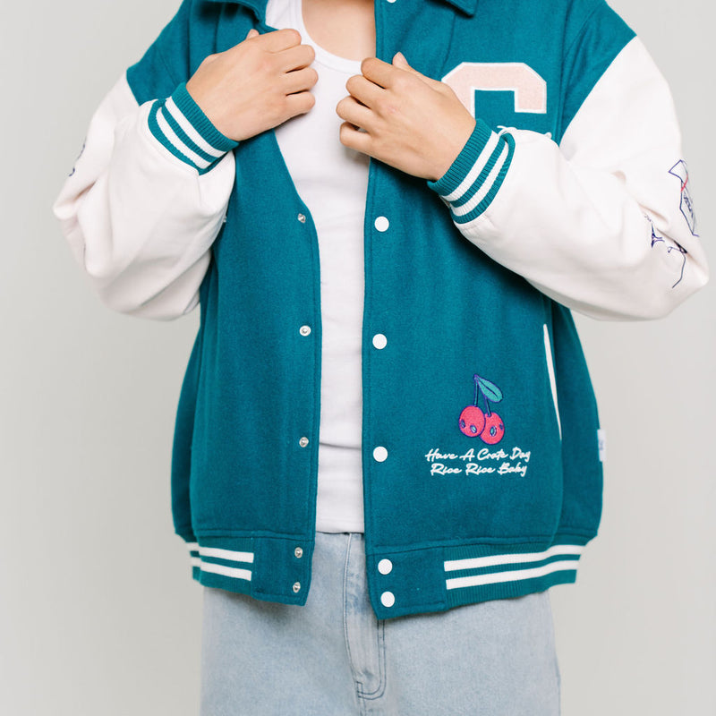 CRATE X RICE RICE BABY LIMITED EDITION LETTERMAN JACKET
