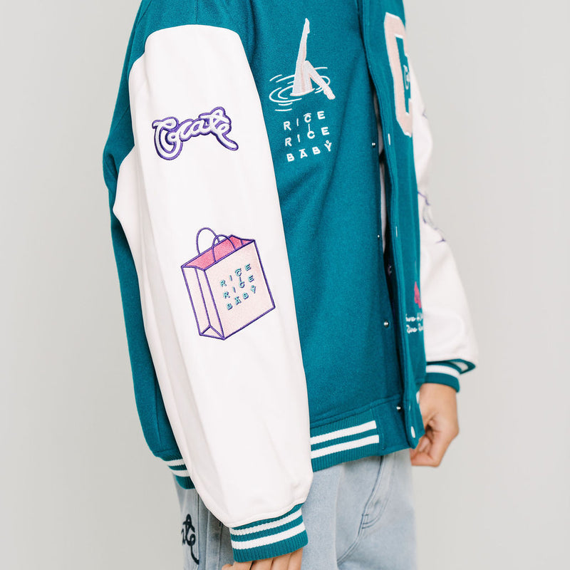 CRATE X RICE RICE BABY LIMITED EDITION LETTERMAN JACKET