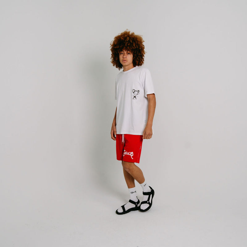 Men's Basic Script Mesh Shorts