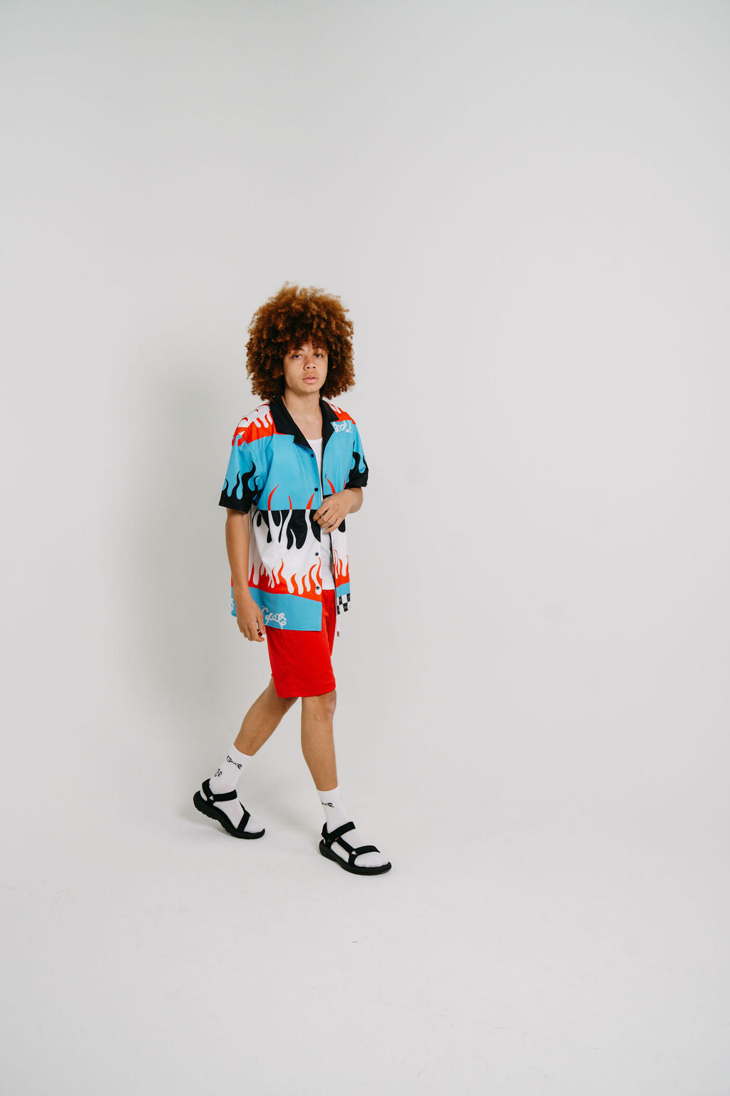 Men's Basic Script Mesh Shorts