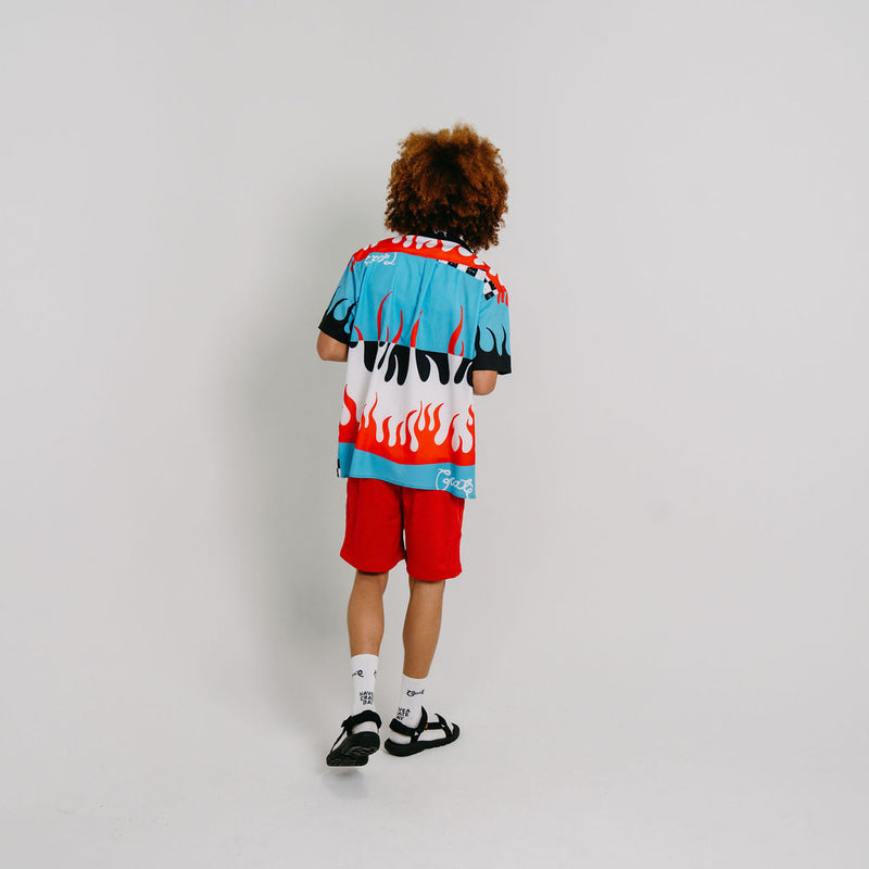 Men's Basic Script Mesh Shorts
