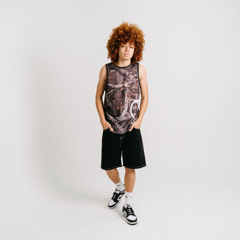 CRATE SIDE SCRIPT BASKETBALL SINGLET