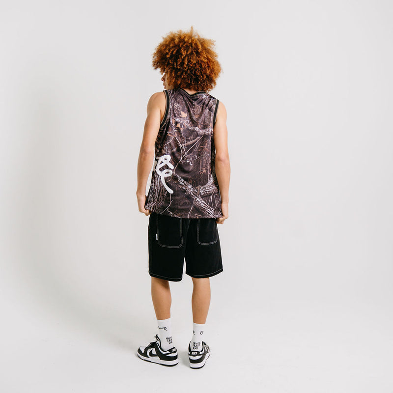 CRATE SIDE SCRIPT BASKETBALL SINGLET
