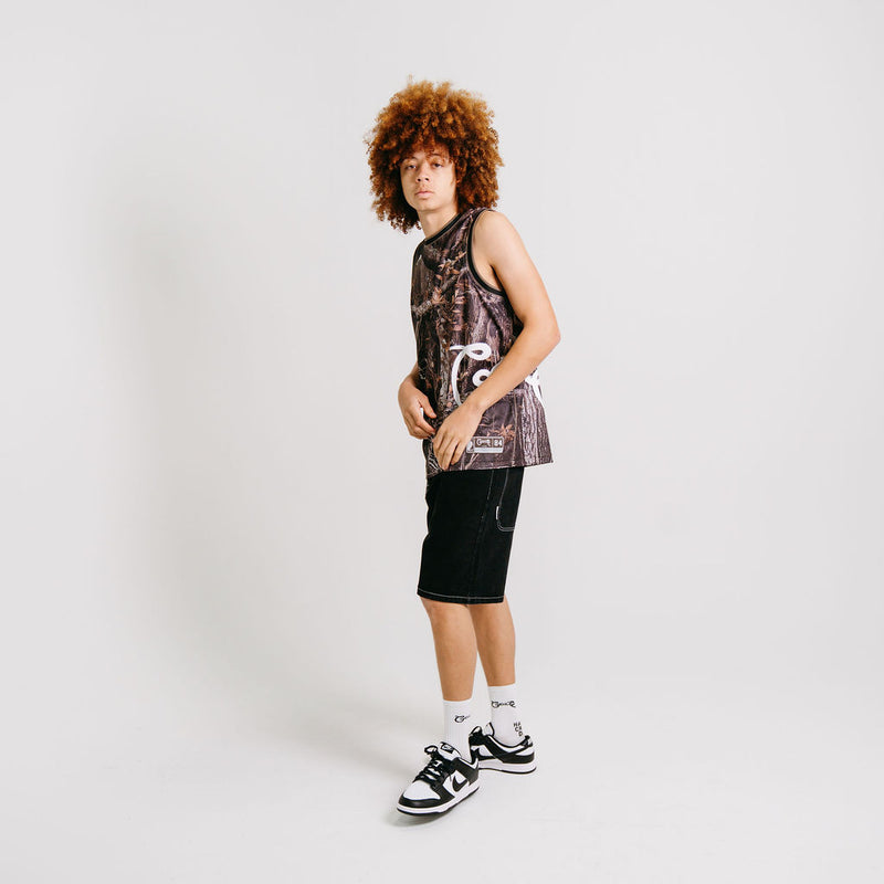 CRATE SIDE SCRIPT BASKETBALL SINGLET