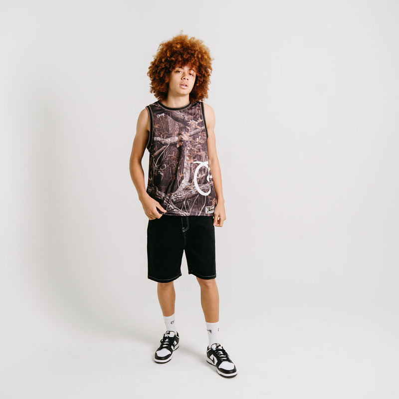 CRATE SIDE SCRIPT BASKETBALL SINGLET