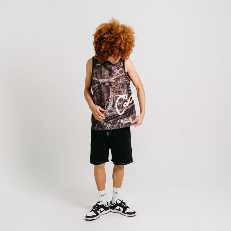 CRATE SIDE SCRIPT BASKETBALL SINGLET