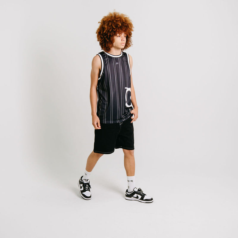 CRATE SIDE SCRIPT BASKETBALL SINGLET