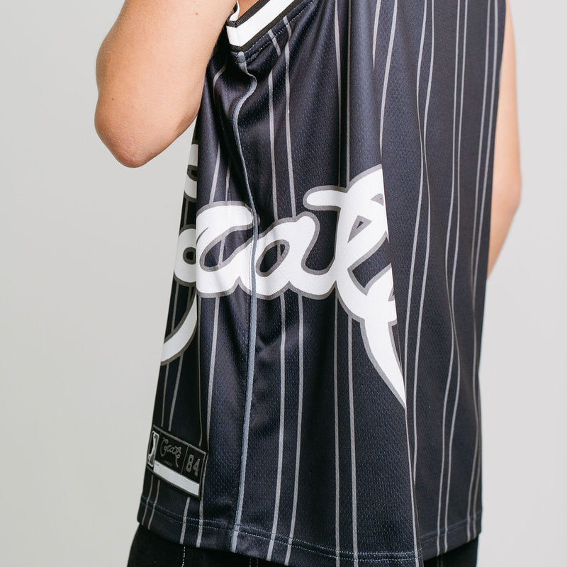 CRATE SIDE SCRIPT BASKETBALL SINGLET