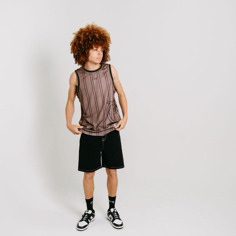 CRATE SIDE SCRIPT BASKETBALL SINGLET