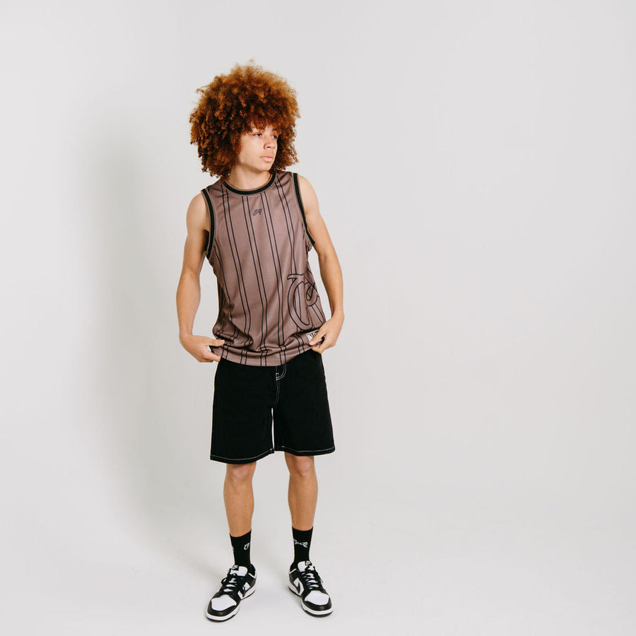 CRATE SIDE SCRIPT BASKETBALL SINGLET