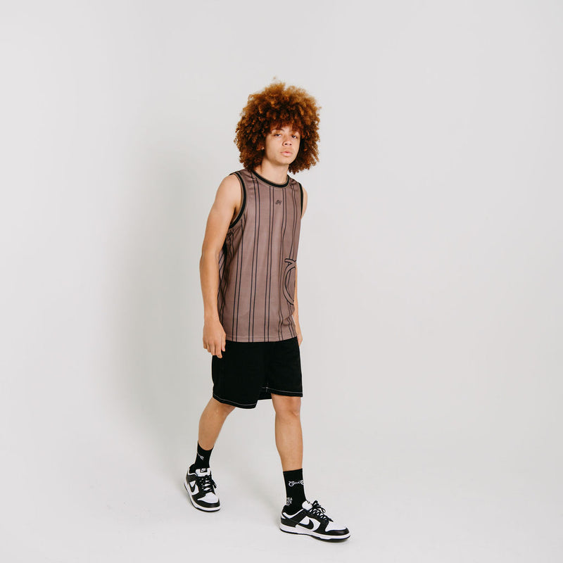 CRATE SIDE SCRIPT BASKETBALL SINGLET