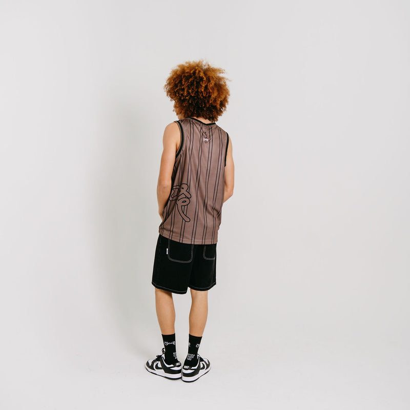 CRATE SIDE SCRIPT BASKETBALL SINGLET