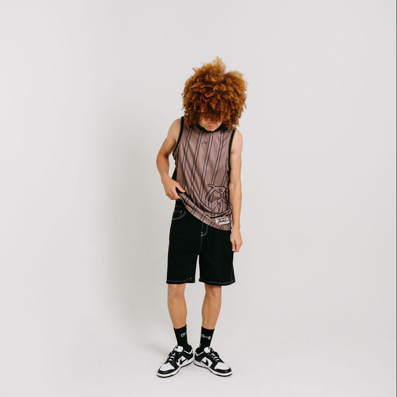 CRATE SIDE SCRIPT BASKETBALL SINGLET
