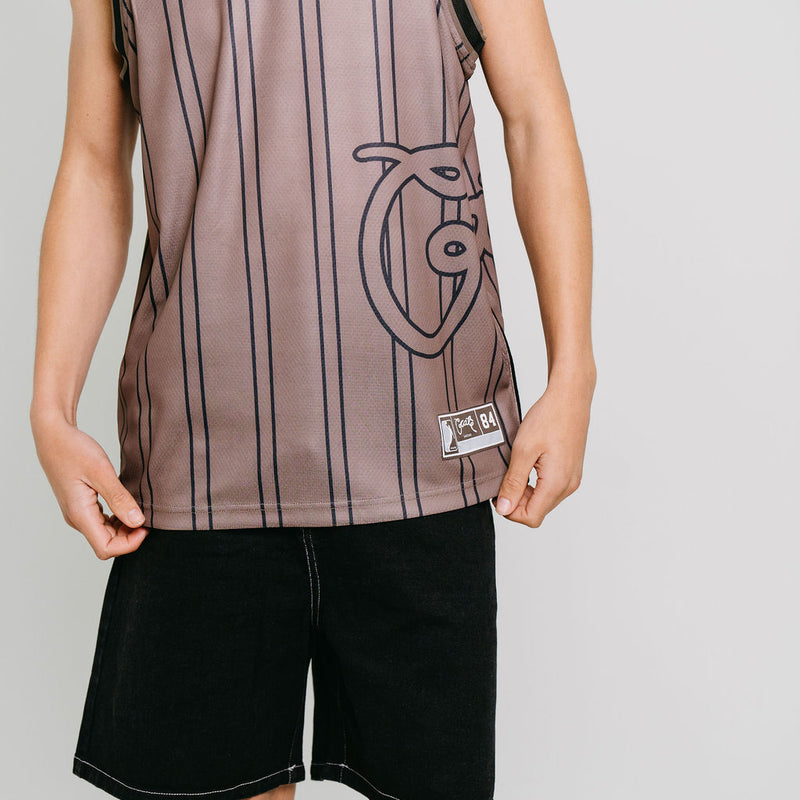 CRATE SIDE SCRIPT BASKETBALL SINGLET