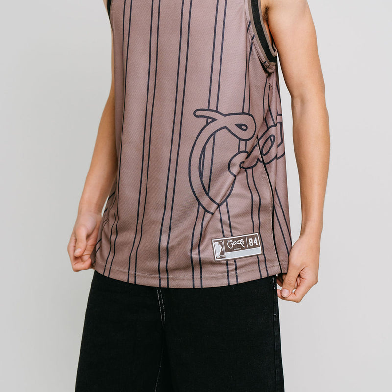 CRATE SIDE SCRIPT BASKETBALL SINGLET