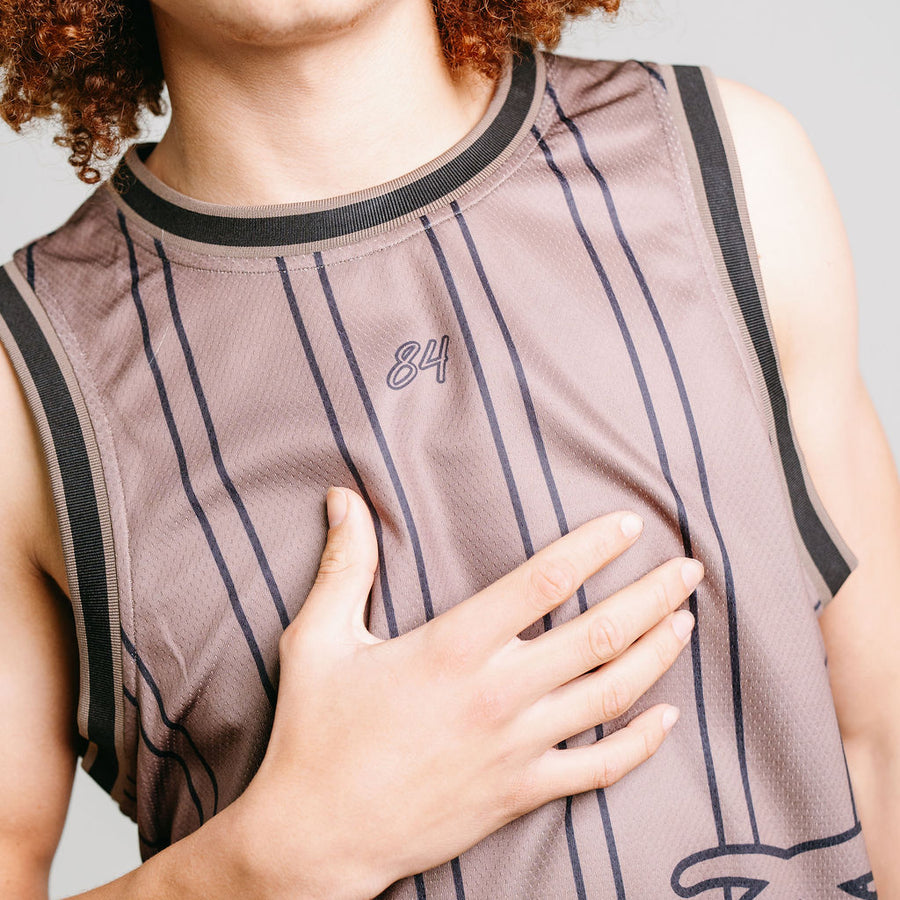 CRATE SIDE SCRIPT BASKETBALL SINGLET