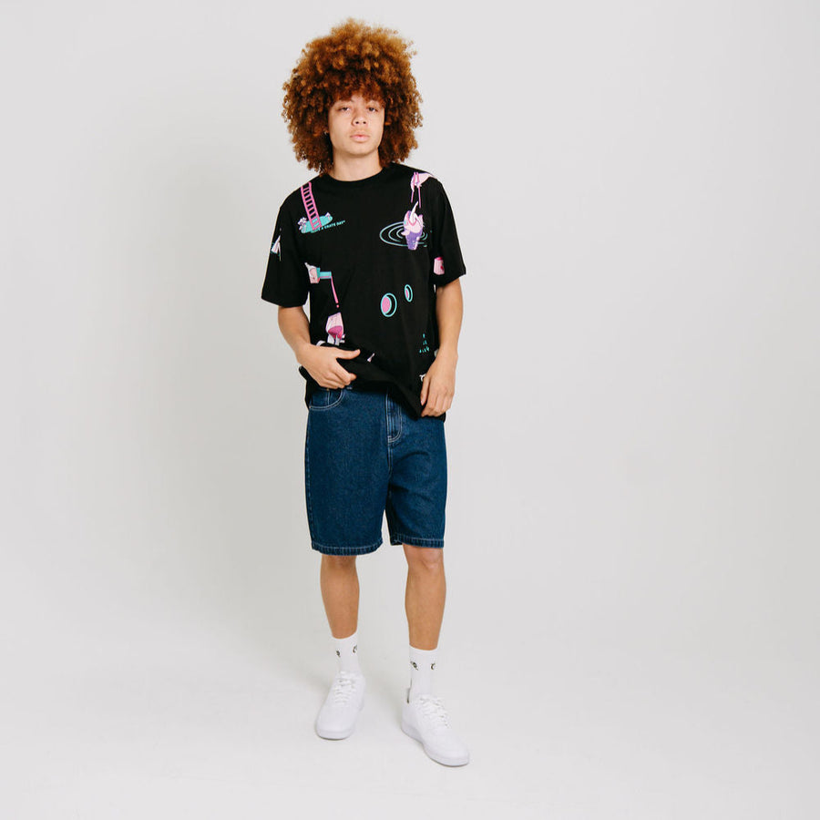 CRATE X RICE RICE BABY ALL OVER PRINT T-SHIRT