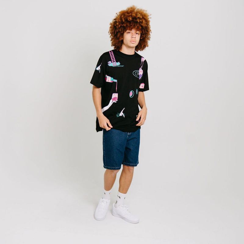 CRATE X RICE RICE BABY ALL OVER PRINT T-SHIRT