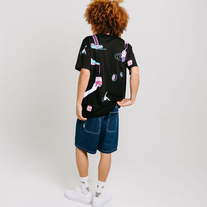 CRATE X RICE RICE BABY ALL OVER PRINT T-SHIRT