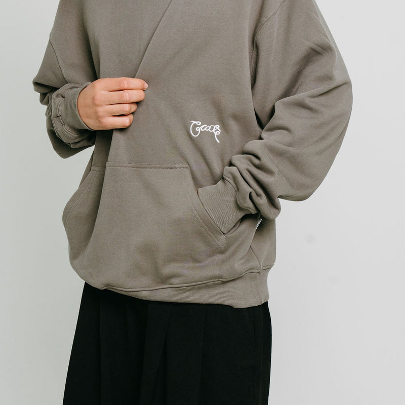 CRATE STAMP SCRIPT BOX FIT HOODIE