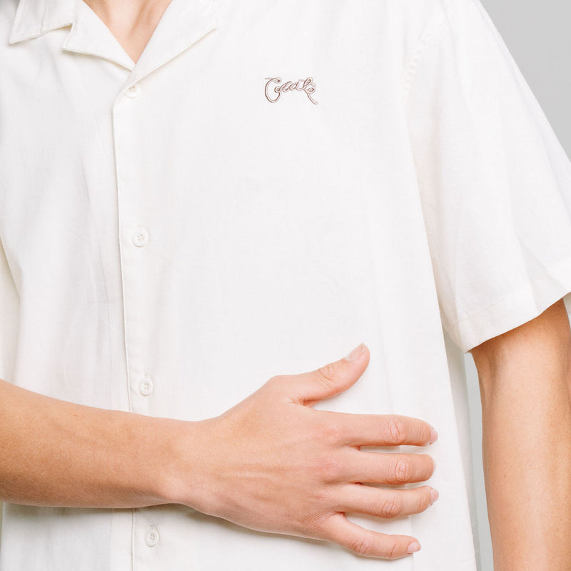 Crate Script Cuban Collar SS Shirt