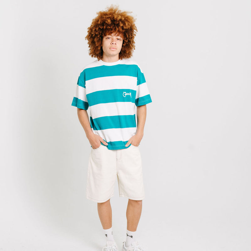 CRATE STRIPE BOX FIT T-SHIRT