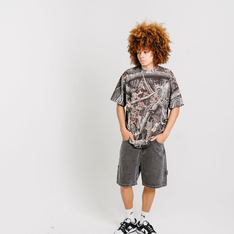 CRATE TREE CAMO SCRIPTED BOX FIT T-SHIRT