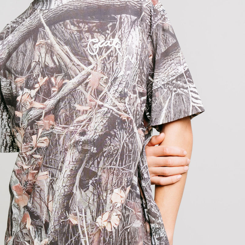 CRATE TREE CAMO SCRIPTED BOX FIT T-SHIRT